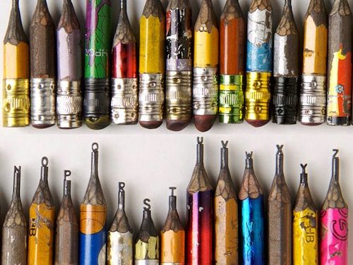 Pencil Lead Sculptures