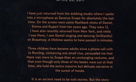 Alan Rickman’s Farewell Letter. To Harry Potter… Not Life.