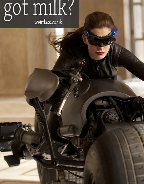 Got Milk? – Catwoman does.