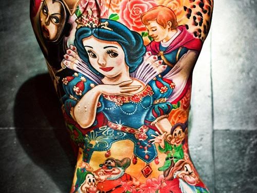 Amazing Disney Snow White Tattoo