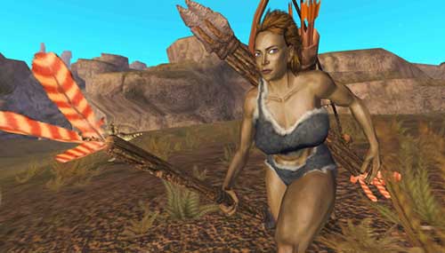 BC - Lionhead developed but cancelled game. BC - Lionhead developed but cancelled game. - Cave-woman holding a spear perhaps