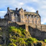 Edinburgh castle view of Hogwarts inspiration - Where did JK Rowling Write Harry Potter